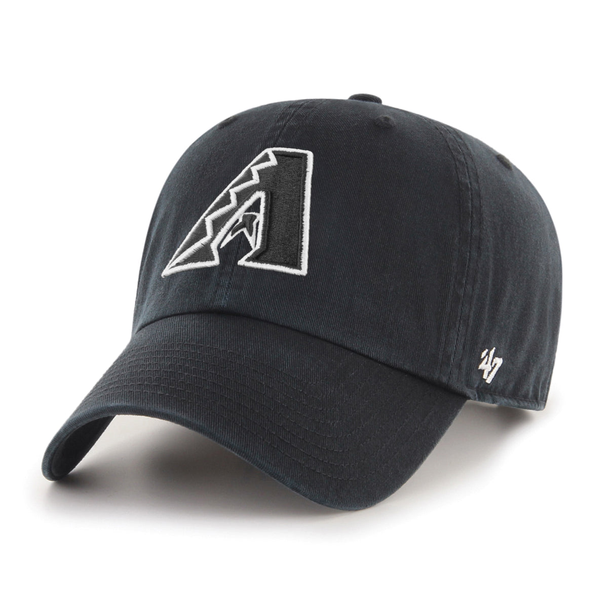 47 Brand Arizona Diamondbacks Cleanup Adjustable A Hat - Black, Black, White