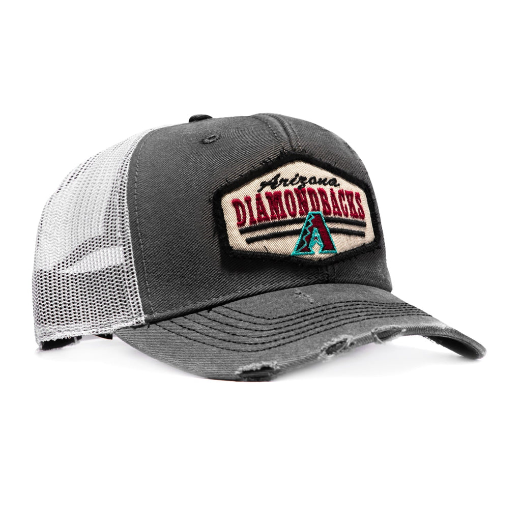 47 Brand Arizona Diamondbacks Salvage Trucker Snapback Hat - Black, White