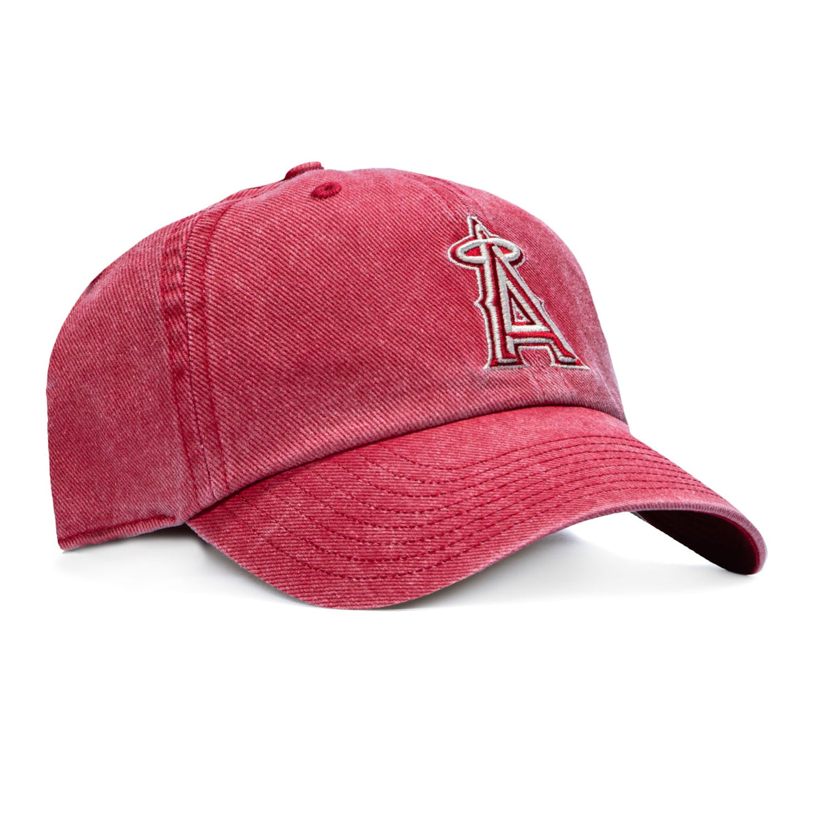 47 Brand Back to School Los Angeles Angels Cleanup Strapback Adjustable Hat - Red