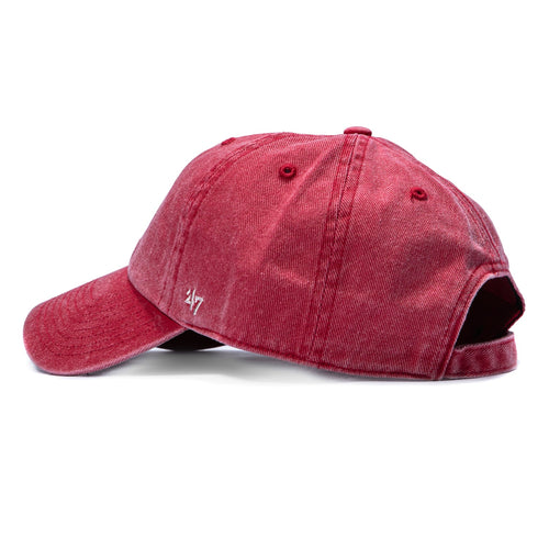 47 Brand Back to School Los Angeles Angels Cleanup Strapback Adjustable Hat - Red