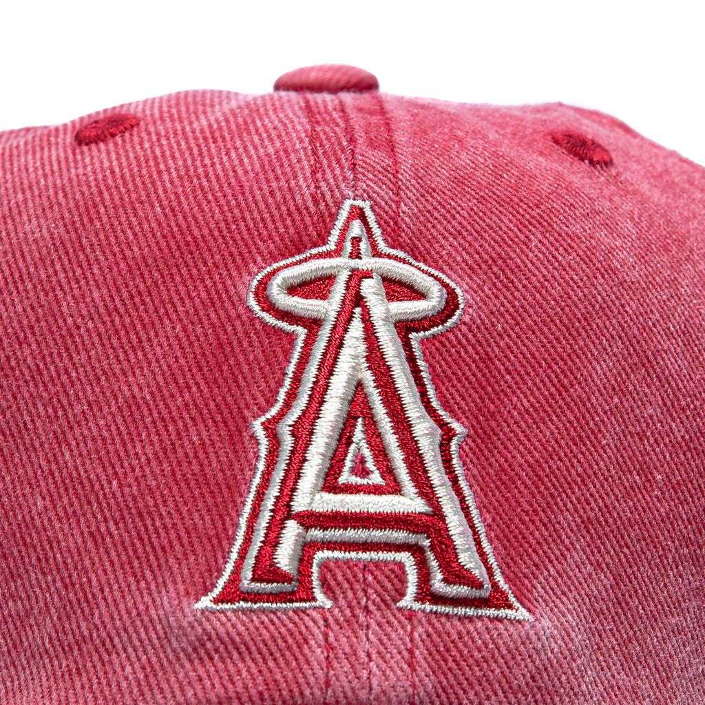47 Brand Back to School Los Angeles Angels Cleanup Strapback Adjustable Hat - Red