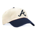 47 Brand Atlanta Braves Cleanup Adjustable Hat - Stone, Navy