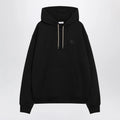 Burberry - Black sweatshirt with Check-pattern inserts