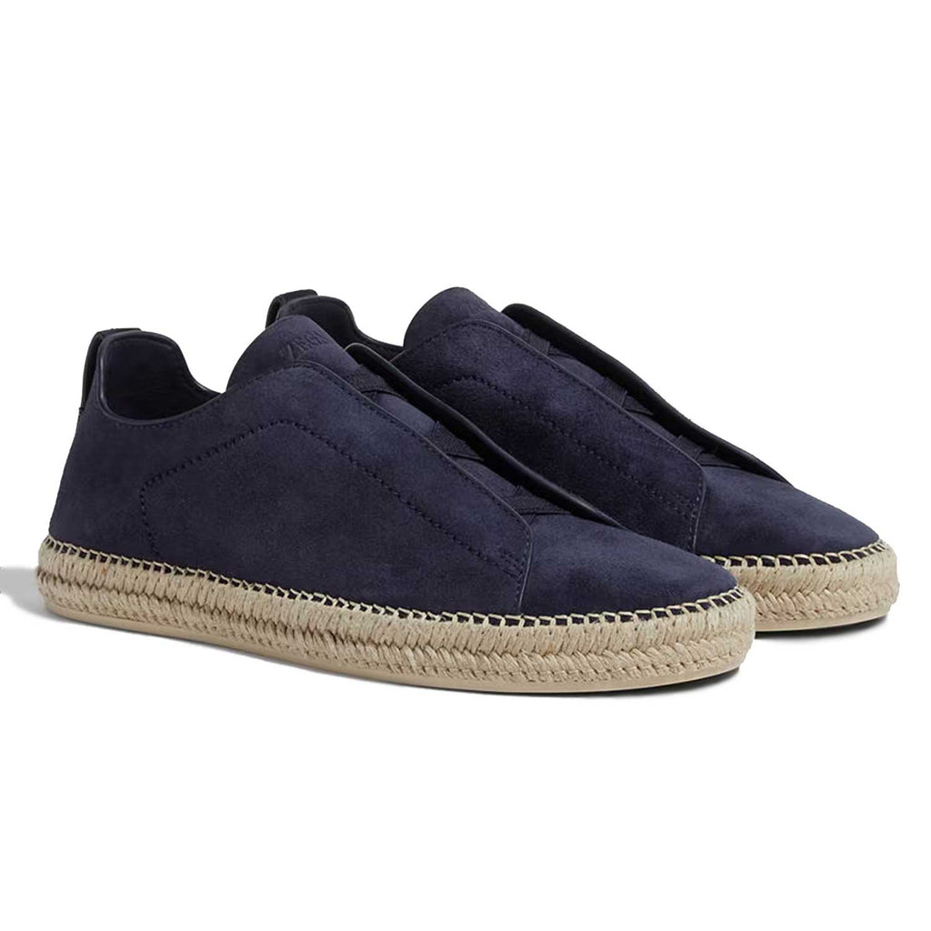 Suede Triple Stitch Espadrille